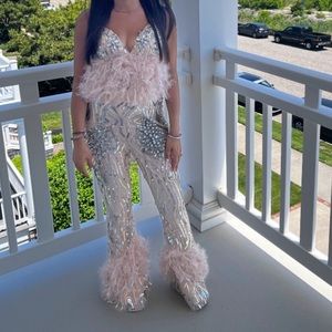 ASOS Sequin/Feather Set